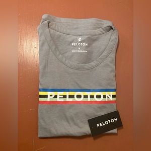 New Peloton USA Studio Side Slit Womens Grey Tank Top Size Medium (NWT)